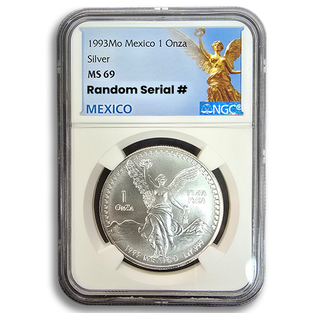 1993 Mexico 1oz Silver Libertad - NGC MS69 | Coolstax Vault