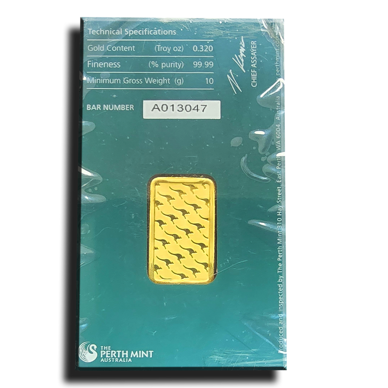 10 Gram Perth Mint Gold Bar Sealed in Assay