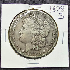 1878-S Morgan Silver Dollar - First Year - Circulated