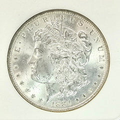 1884-O Morgan Silver Dollar - NNC Holder