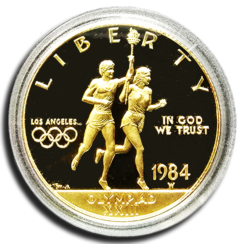 1984-W $10 Proof Gold Olympic Commemorative Coin