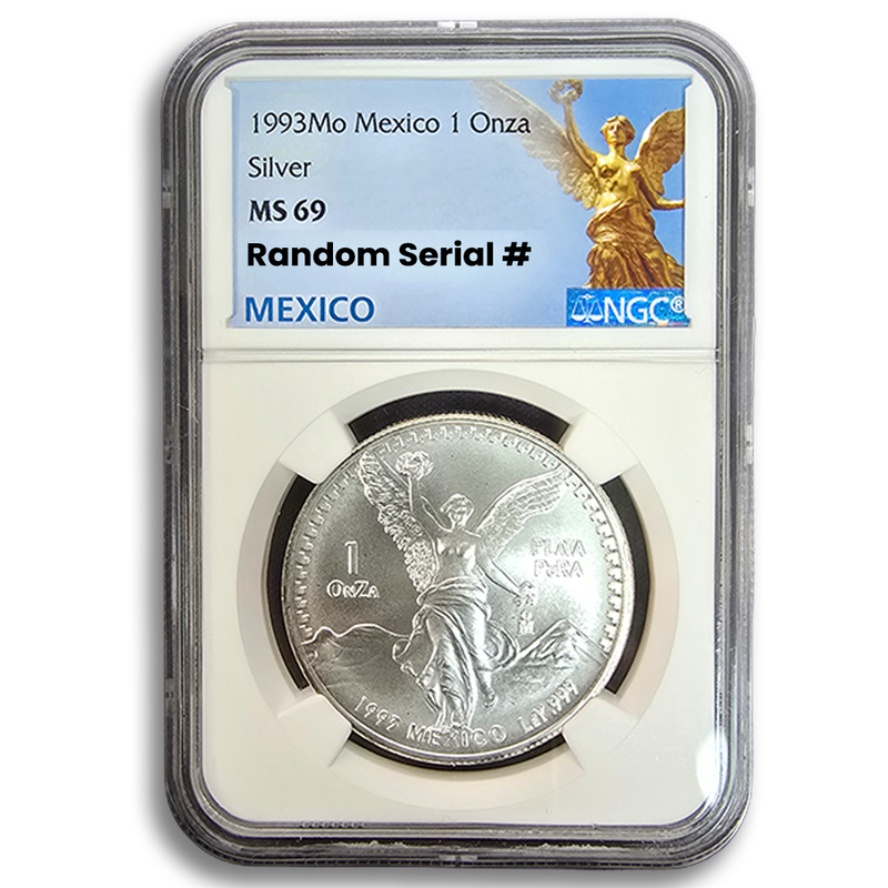 1993 Mexico 1oz Silver Libertad - NGC MS69 | Coolstax Vault 1993 Mexico 1oz Silver Libertad - NGC MS69 | Coolstax Vault