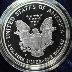 1998-P Proof Silver Eagle – Complete with Box and COA!