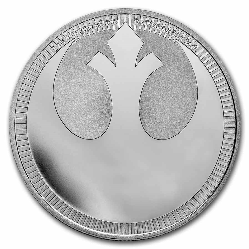 1oz Silver Star Wars: Rebel Alliance & Galactic Empire 2 Coin Set