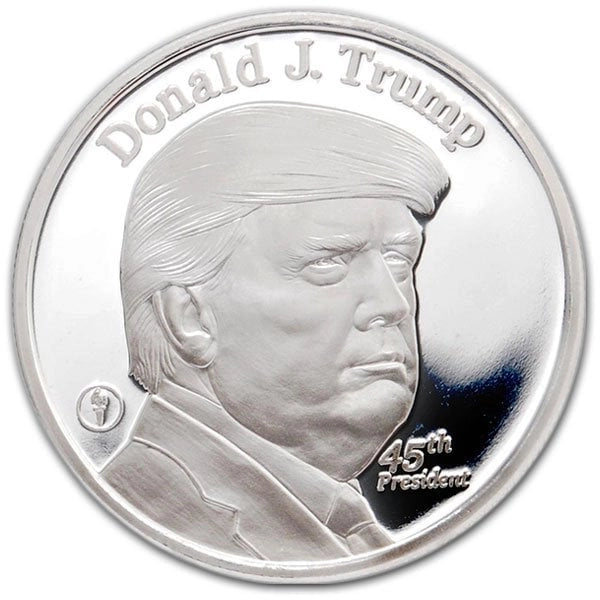 Donald Trump: 45th President .999 Pure Silver Round