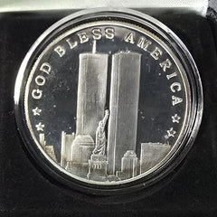 2001 1 oz Silver World Trade Center 9-11 Memorial Round