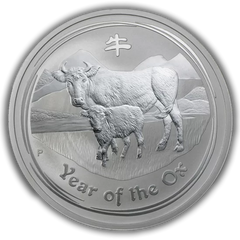 2009 Australia 2 oz Silver Year of the Ox