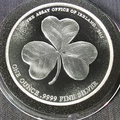 2015 Assay Office of Ireland 1 oz .9999 Silver Shamrock Coin