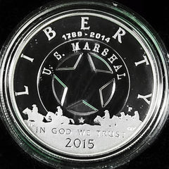 2015-P U.S. Marshals Service 225th Anniversary Proof Silver Dollar