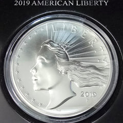 2019-P 2.5 oz Silver American Liberty High Relief (Box & COA)