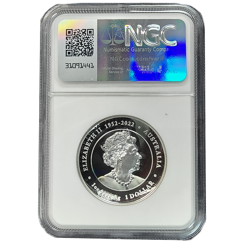 2024 Australia Year of the Dragon High Relief PF70 Ultra Cameo Silver Coin