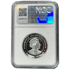 2024 Australia Year of the Dragon High Relief PF70 Ultra Cameo Silver Coin