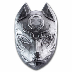 2 oz Silver Kitsune Mask Stackable