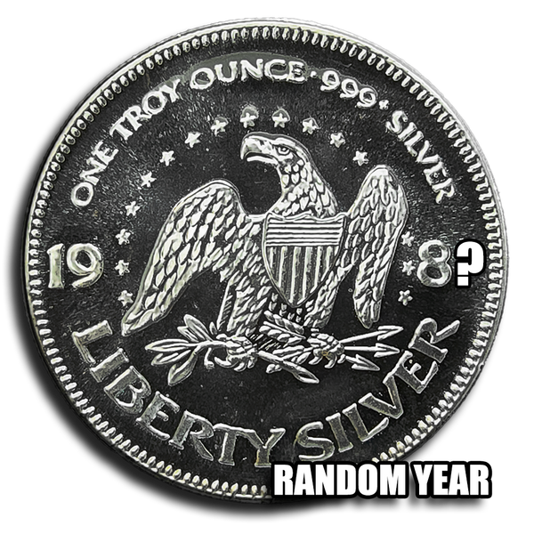 Vintage A-Mark 1 oz .999 Silver Round - Random Date (1983–1988
