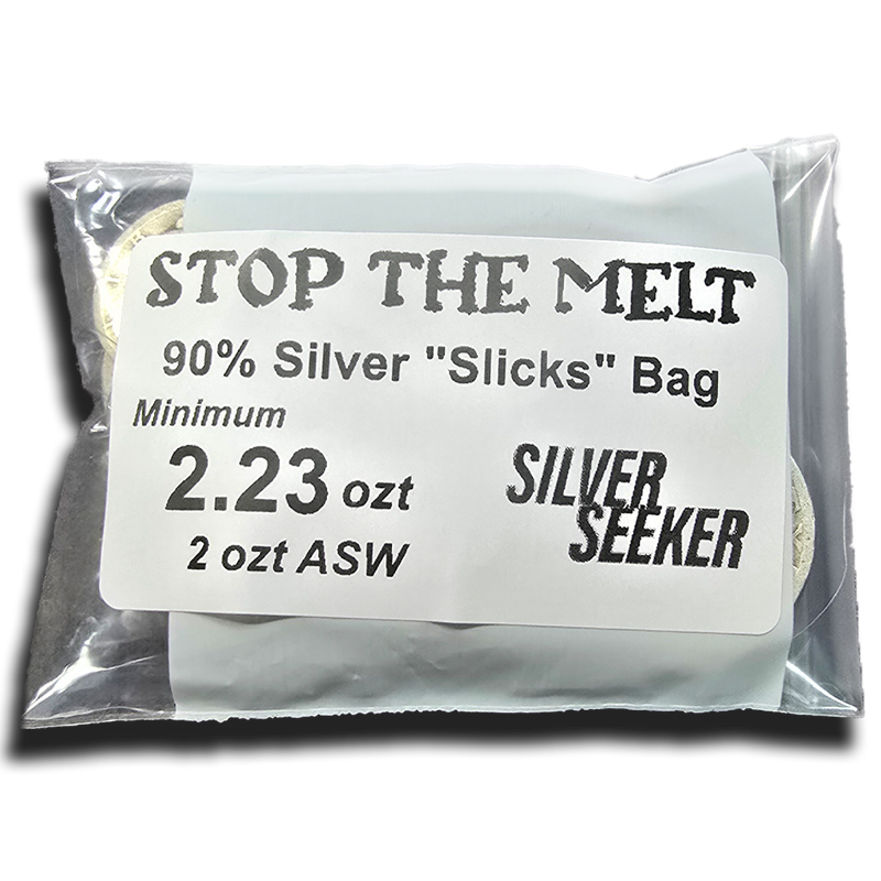 2 oz+ Bag of 90% U.S. Silver Culls – Stop the Melt Bags!