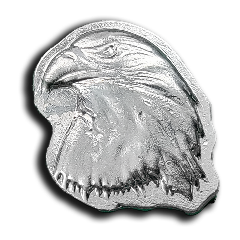 Silver Seeker's Head-Poured Majestic Eagle