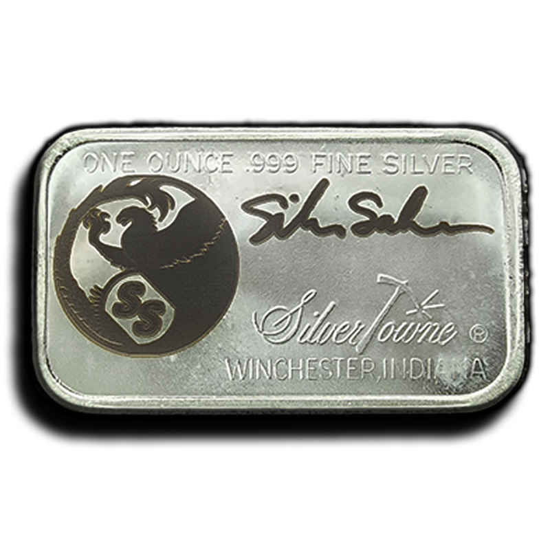 1 oz Silver Seeker Eagle Logo Grip Signature Bar