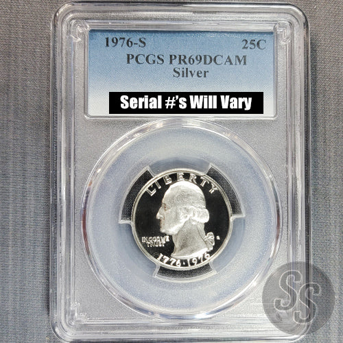 1976-S Silver Washington Quarter | PCGS PR-69 DCAM