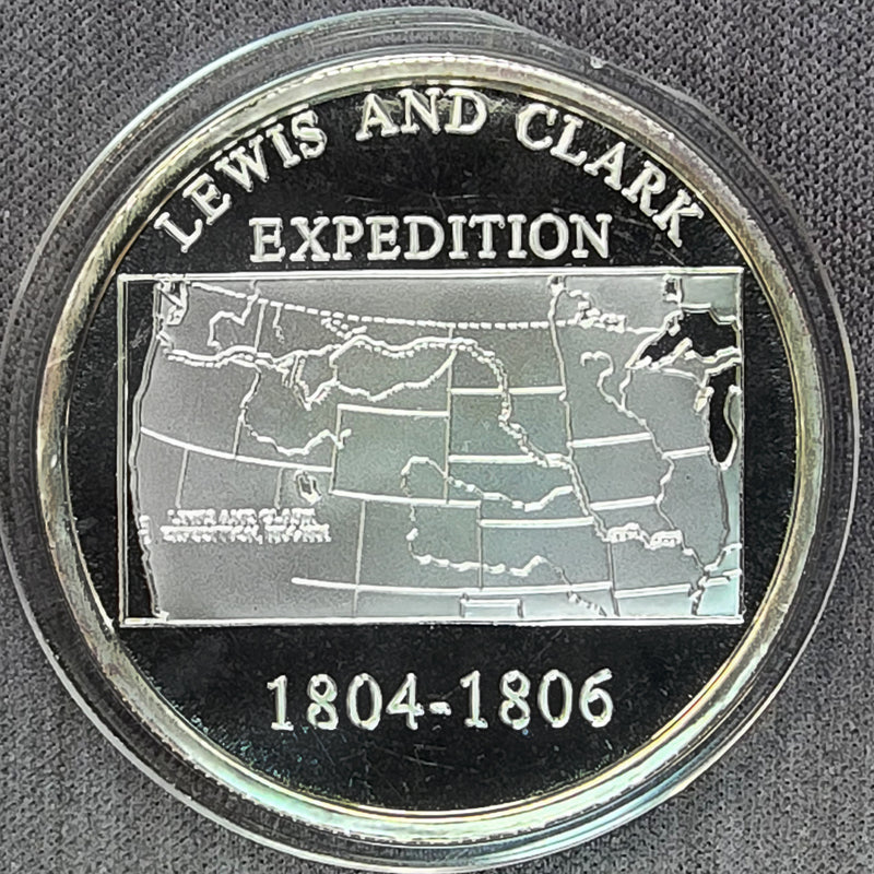 Commemorative Lewis and Clark 1 oz Silver Round – Beautiful Proof!