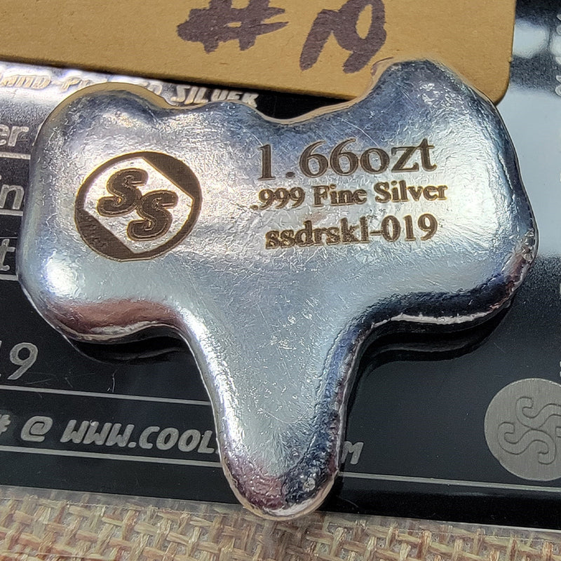 Silver Seeker's Hand-Poured Silver Deer Skull