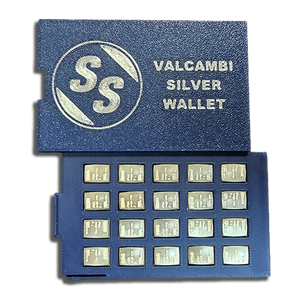 20 Gram Valcambi Silver Wallet | 20 Individual 1g Silver Bars