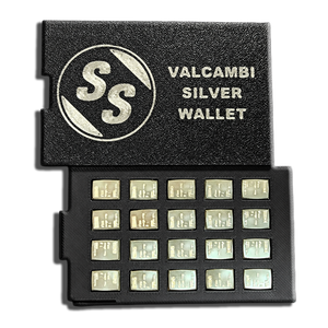 20 Gram Valcambi Silver Wallet | 20 Individual 1g Silver Bars