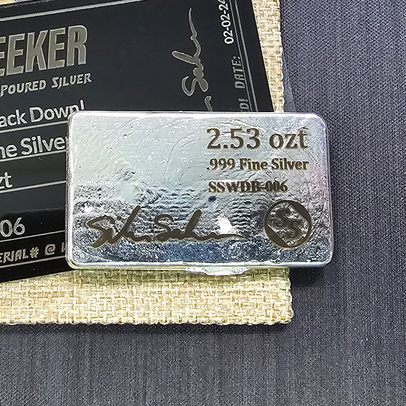Silver Seeker's Hand-Poured Silver "Won't Back Down" Bar